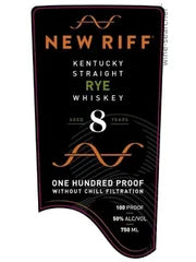 New Riff Distilling 8 Year Old Straight Rye Whiskey