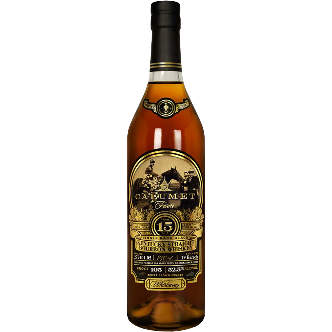 Calumet Farm 15 Year Single Black Rack