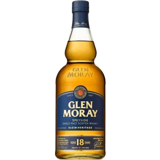 Glen Moray Single Malt Scotch Whiskey 18Yr, Scotland, 750ml