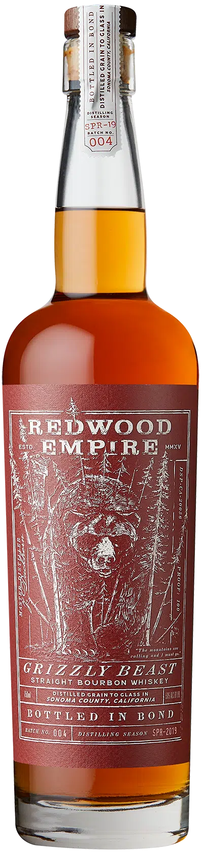 Redwood Empire Grizzly Beast Bottled in Bond
