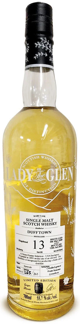 2008 Lady of the Glen Dufftown 13 Year Old Single Malt Scotch Whisky