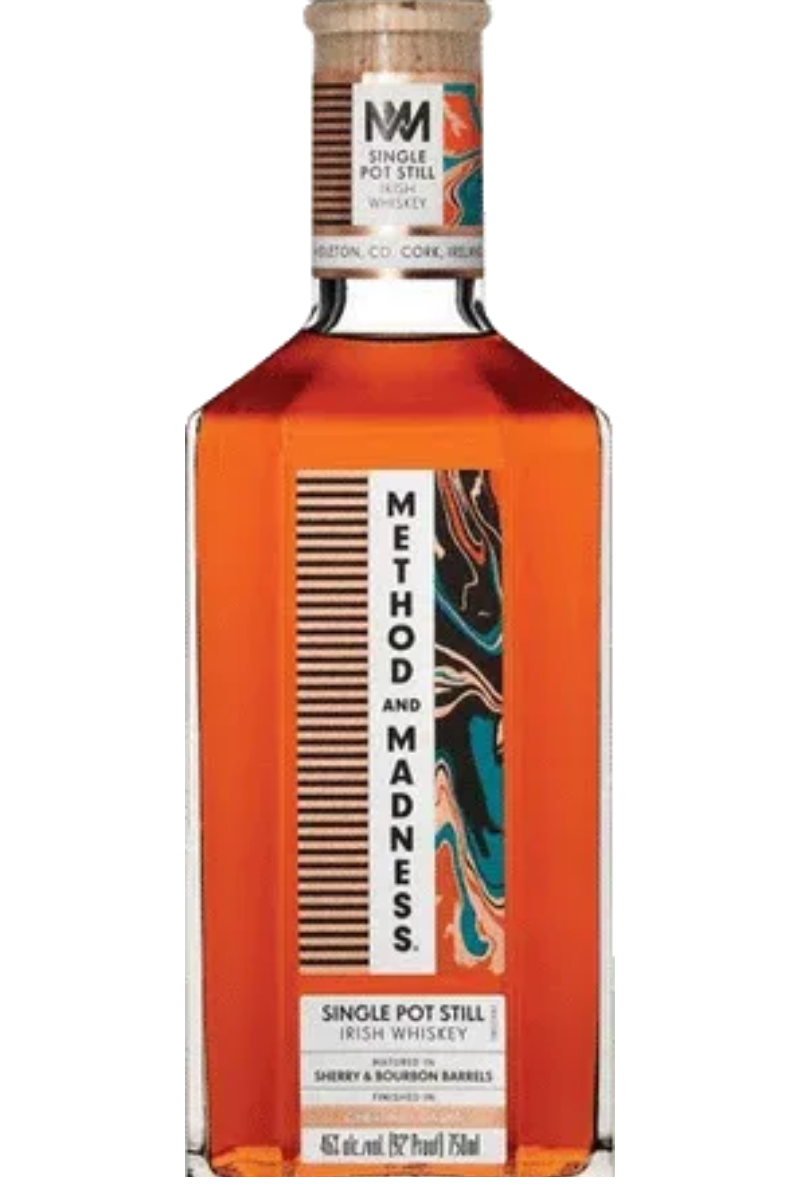 Method And Madness Single Pot Still Irish Whiskey Sherry & Bourbon Barrel Matured Chestnut Cask Finished