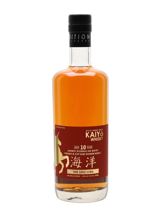 Kaiyo The Unicorn 10 Year Old Wood Library Series Japanese Whisky, Japan, 750ml