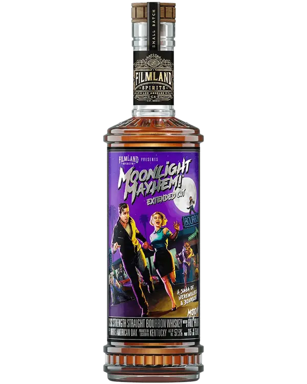 Filmland Spirits Moonlight Mayhem Extended Cut Cask Strength Straight Bourbon Whiskey