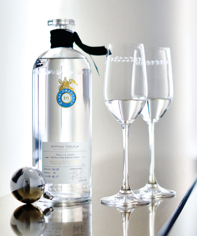 Casa Dragones Joven Sipping Tequila