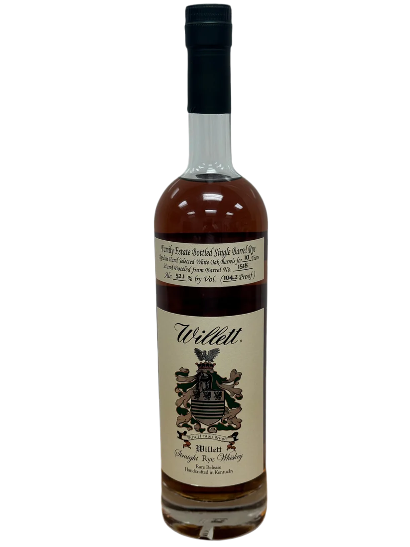 Willett Single Barrel Rye 104.2 proof Barrel 1518