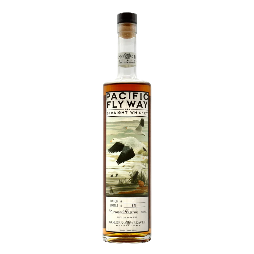 Golden Beaver Pacific Flyway Rice Whiskey, 750ml