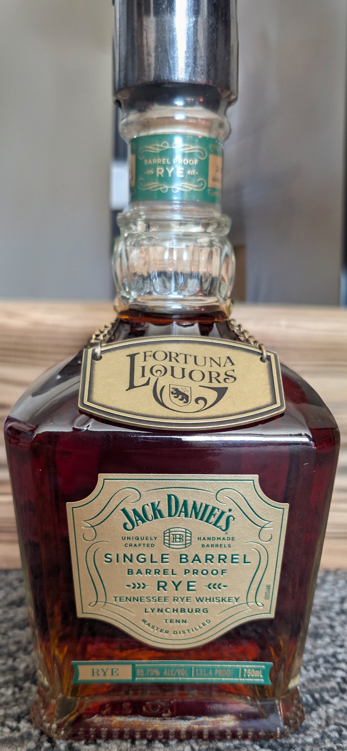 Jack Daniel's Single Barrel Barrel Proof Rye 131.4 Proof – Fortuna Liquors Store Pick